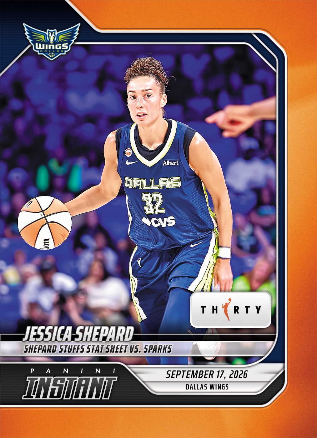 Detailed Image of Jessica Shepard - 2026 Panini Instant WNBA #354 - 30th Anniversary /30