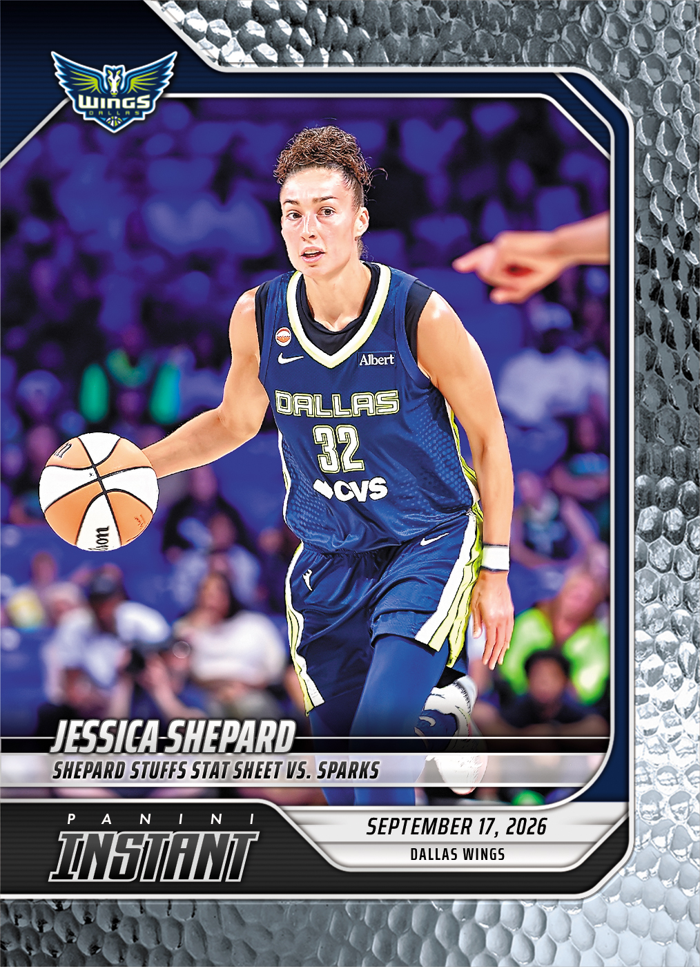Detailed Image of Jessica Shepard - 2026 Panini Instant WNBA #354 - Metallic /5