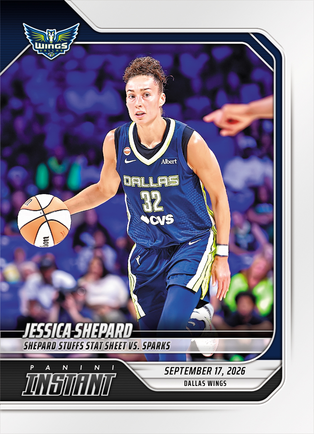 Detailed Image of Jessica Shepard - 2026 Panini Instant WNBA #354 - Base Card 25-pack