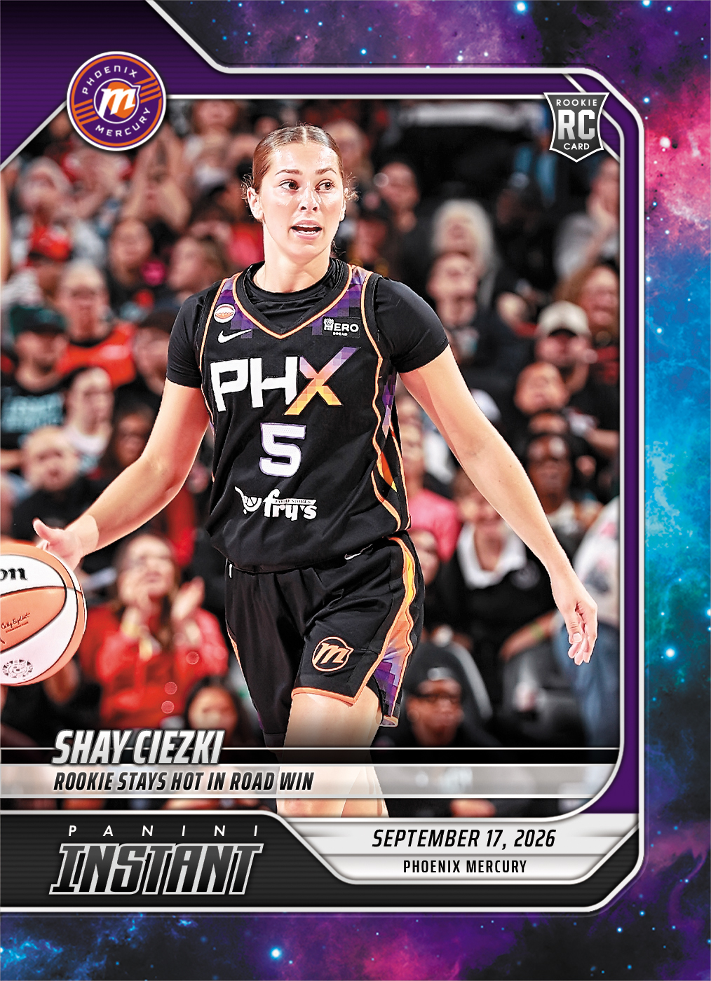 Detailed Image of Shay Ciezki - 2026 Panini Instant WNBA #355 - Galaxy 1/1