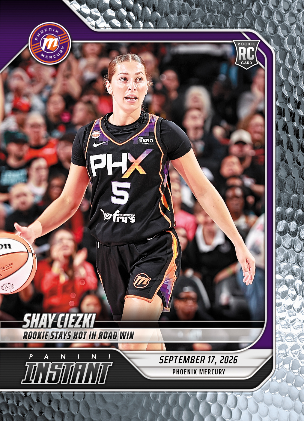 Detailed Image of Shay Ciezki - 2026 Panini Instant WNBA #355 - Metallic /5