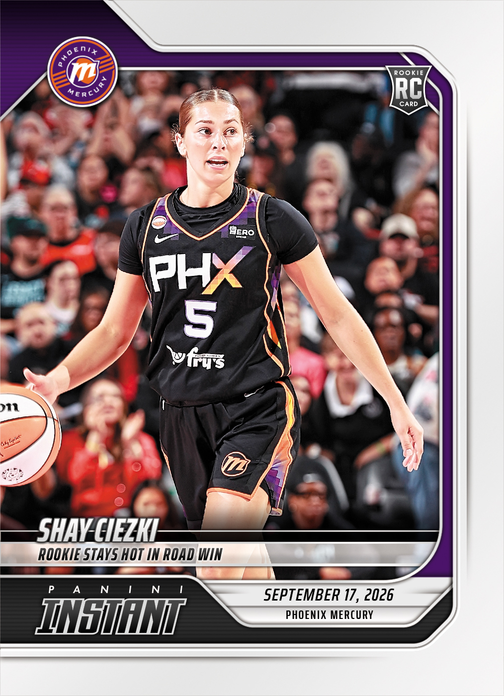 Detailed Image of Shay Ciezki - 2026 Panini Instant WNBA #355 - Base Card 10-pack