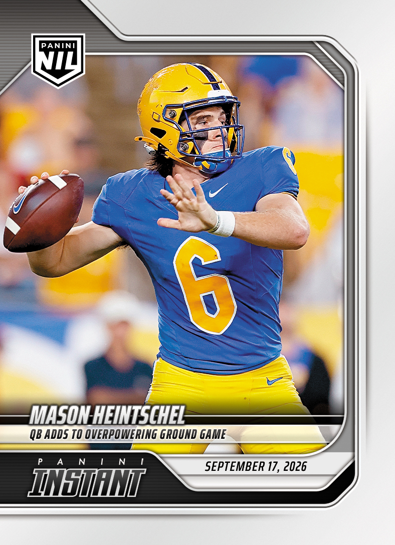 Detailed Image of Mason Heintschel - 2026 Panini Instant NIL College Football #3-MHI - Base Card