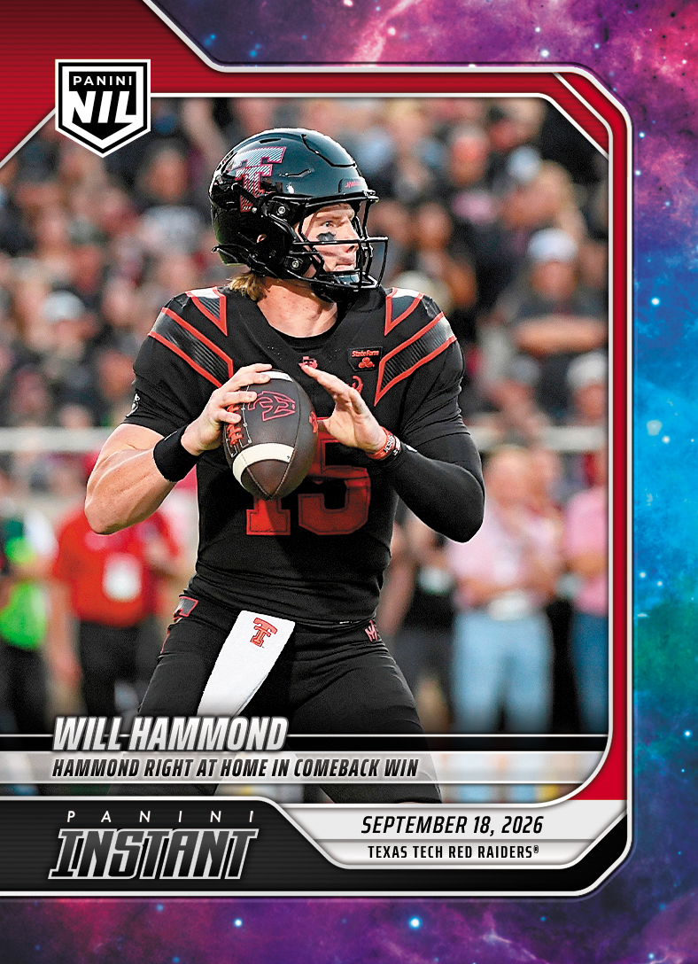 Detailed Image of Will Hammond - 2026 Panini NIL College Football #3-WHA - Galaxy 1/1