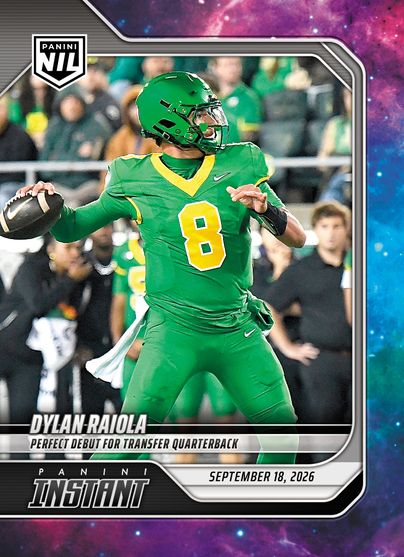 Detailed Image of Dylan Raiola - 2026 Panini Instant NIL College Football #3-DRI - Galaxy 1/1