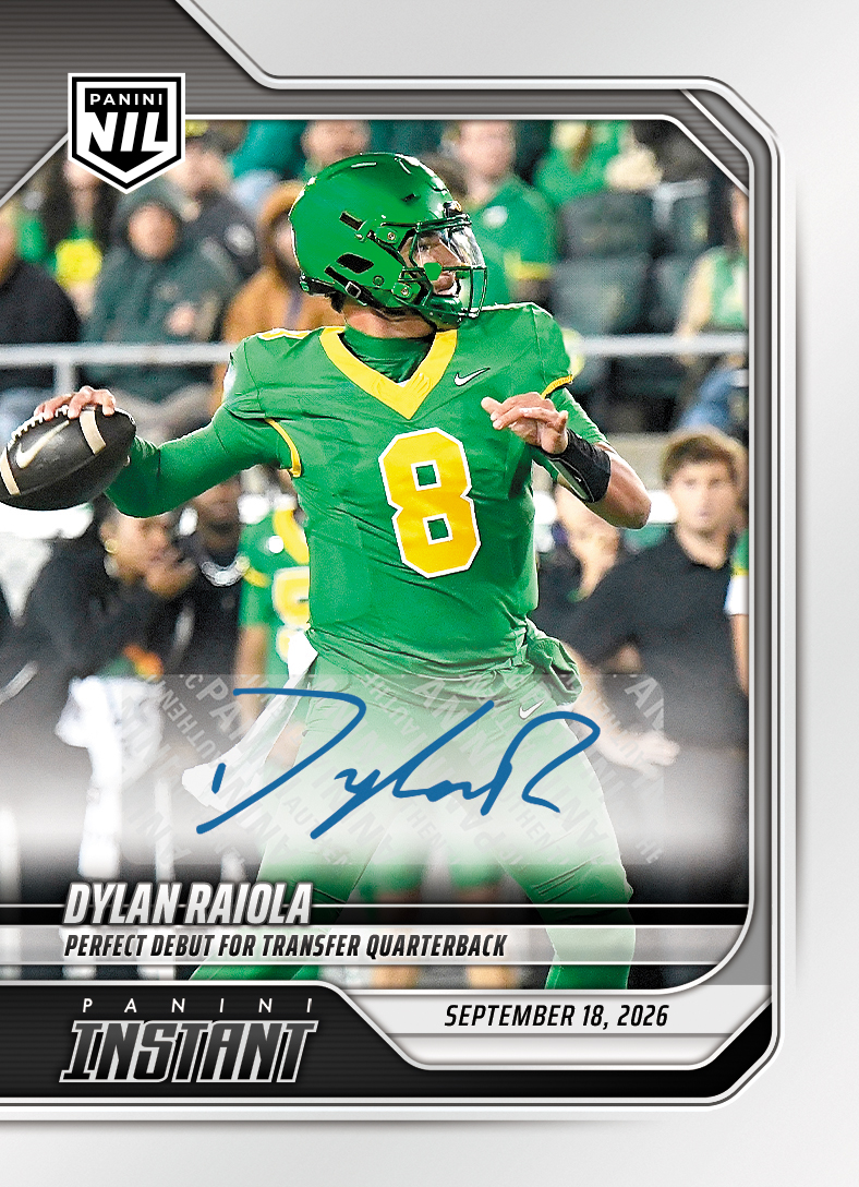 Detailed Image of Dylan Raiola - 2026 Panini Instant NIL College Football #3-DRI - Base /25 Auto