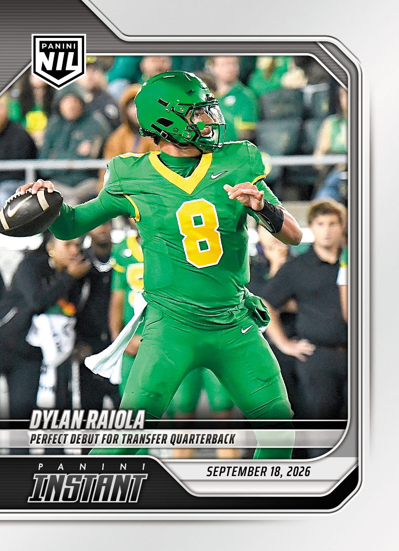 Detailed Image of Dylan Raiola - 2026 Panini Instant NIL College Football #3-DRI - Base Card 25-pack