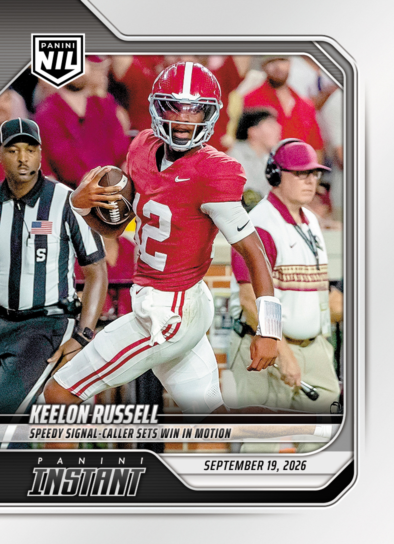 Detailed Image of Keelon Russell - 2026 Panini Instant NIL College Football #3-KRU - Base Card 10-pack