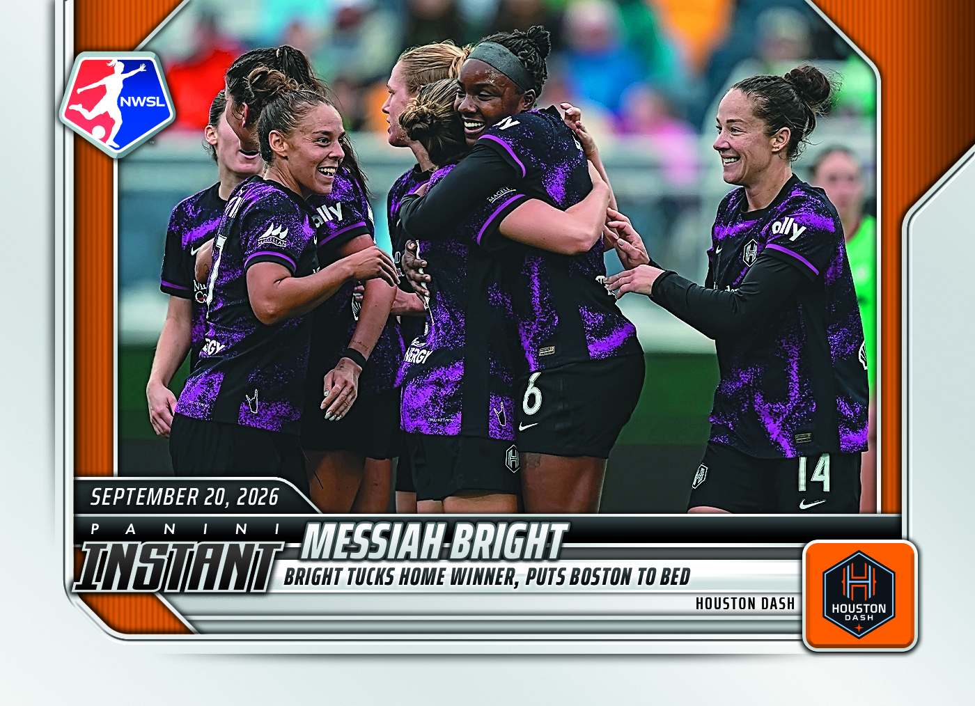 Detailed Image of Messiah Bright - 2026 Panini Instant NWSL #180 - Base Card 25-pack