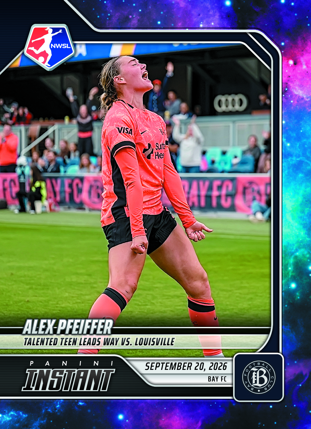 Detailed Image of Alex Pfeiffer - 2026 Panini Instant NWSL #182 - Galaxy 1/1