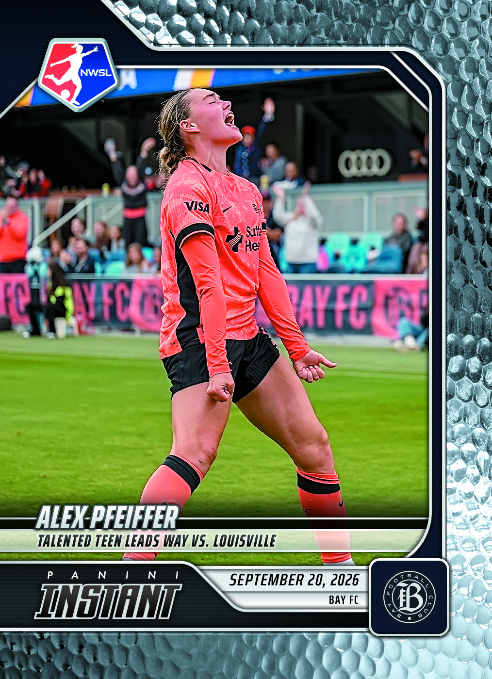 Detailed Image of Alex Pfeiffer - 2026 Panini Instant NWSL #182 - Metallic /5