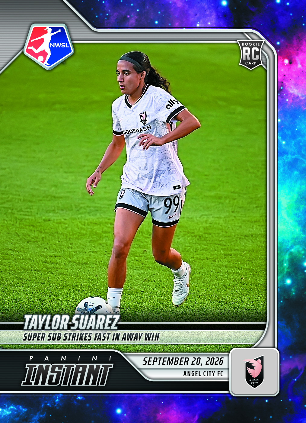 Detailed Image of Taylor Suarez - 2026 Panini Instant NWSL #183 - Galaxy 1/1