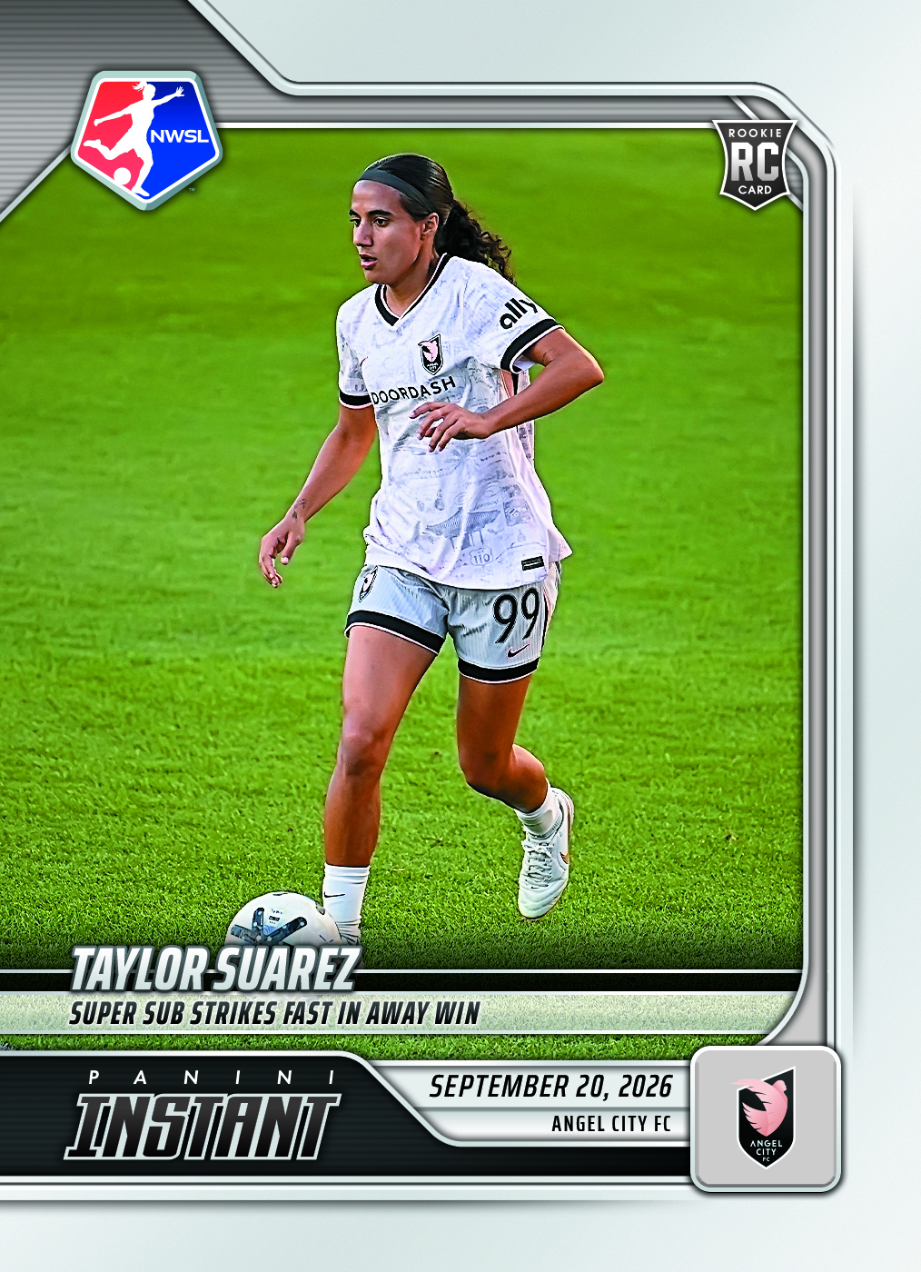 Detailed Image of Taylor Suarez - 2026 Panini Instant NWSL #183 - Base Card 5-pack