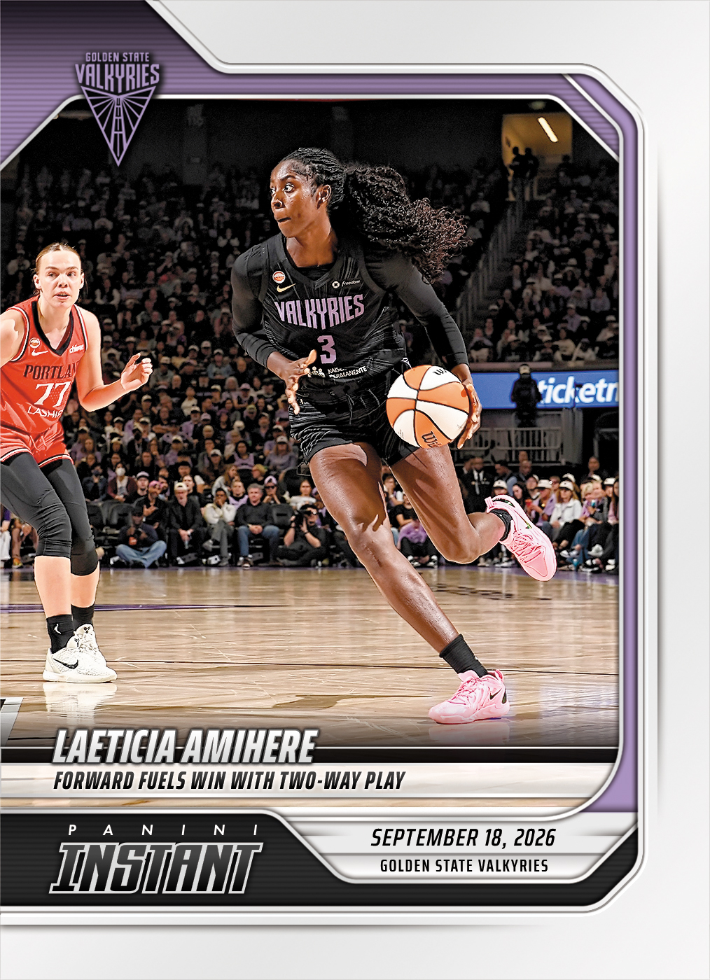 Detailed Image of Laeticia Amihere - 2026 Panini Instant WNBA #359 - Base Card