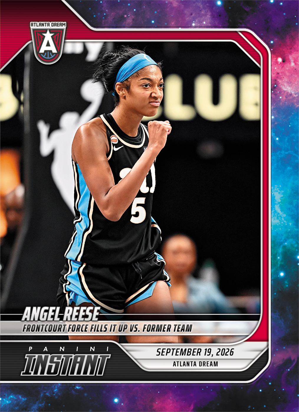 Detailed Image of Angel Reese - 2026 Panini Instant WNBA #361 - Galaxy 1/1
