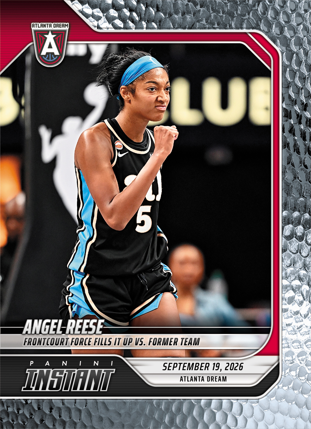 Detailed Image of Angel Reese - 2026 Panini Instant WNBA #361 - Metallic /5