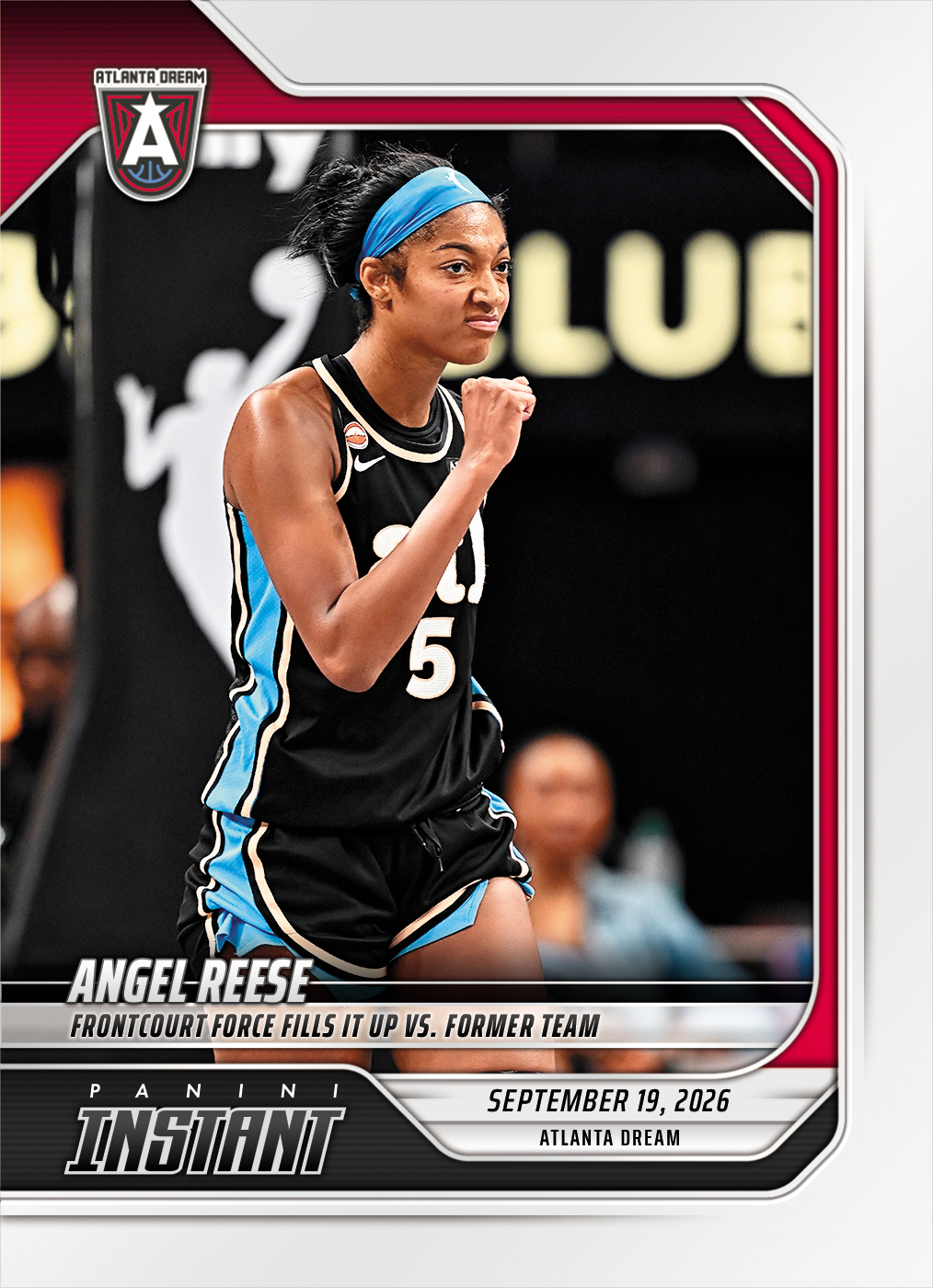 Detailed Image of Angel Reese - 2026 Panini Instant WNBA #361 - Base Card 25-pack