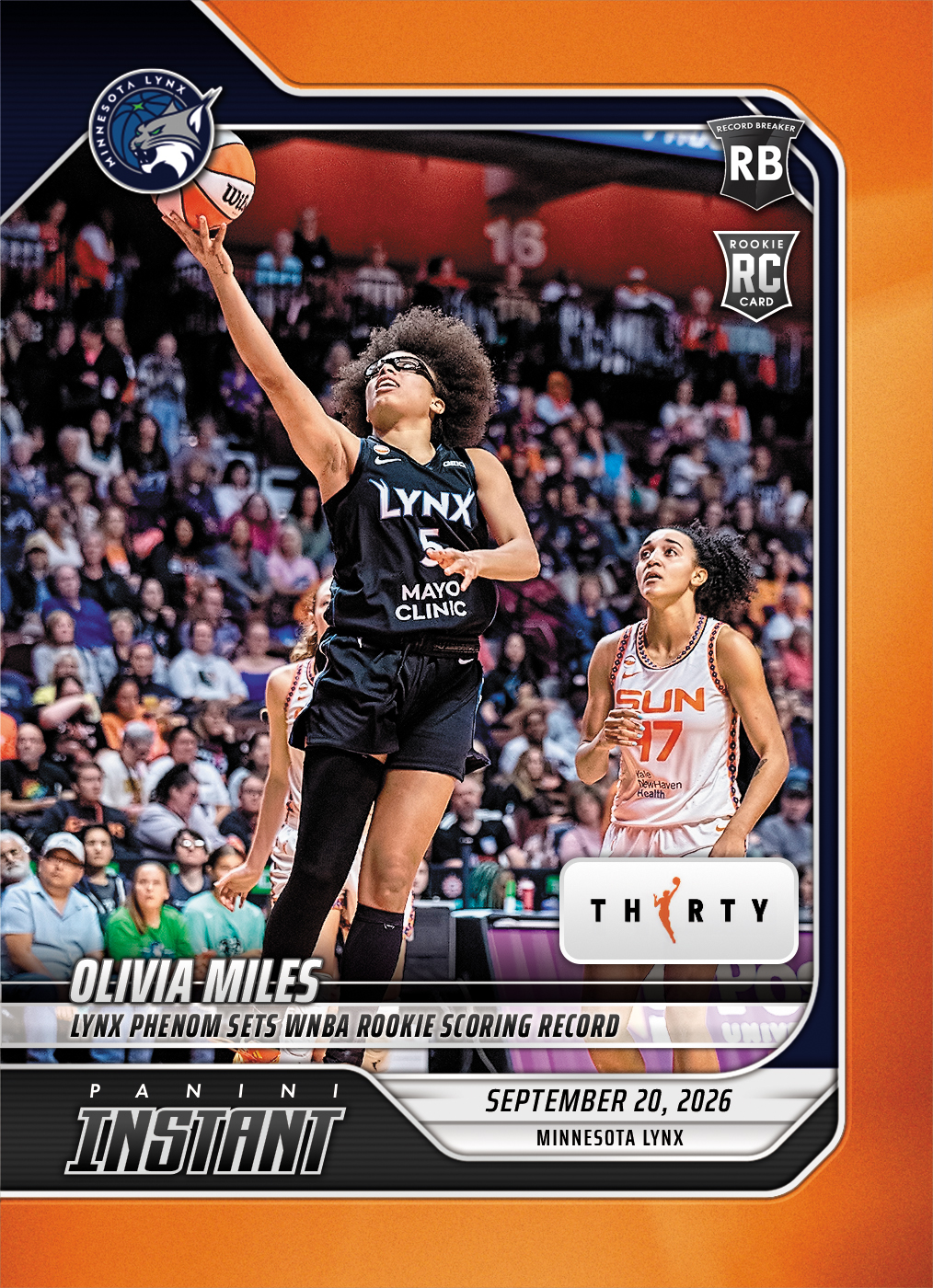 Detailed Image of Olivia Miles - 2026 Panini Instant WNBA #362 - 30th Anniversary /30