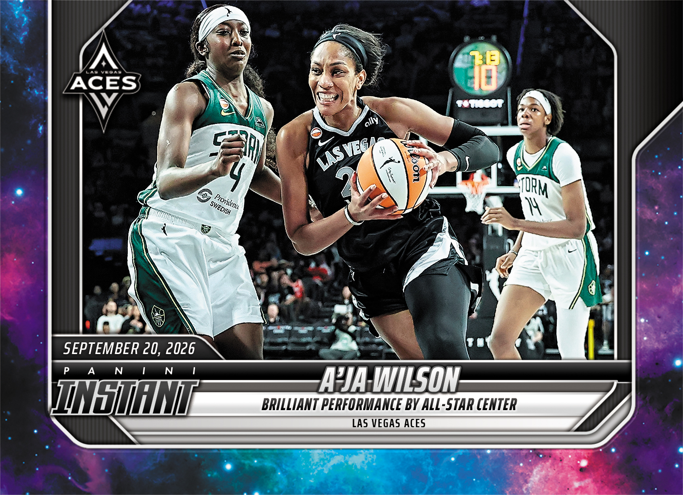 Product image 1 for - A'ja Wilson - 2026 Panini Instant WNBA #363 - Galaxy 1/1
