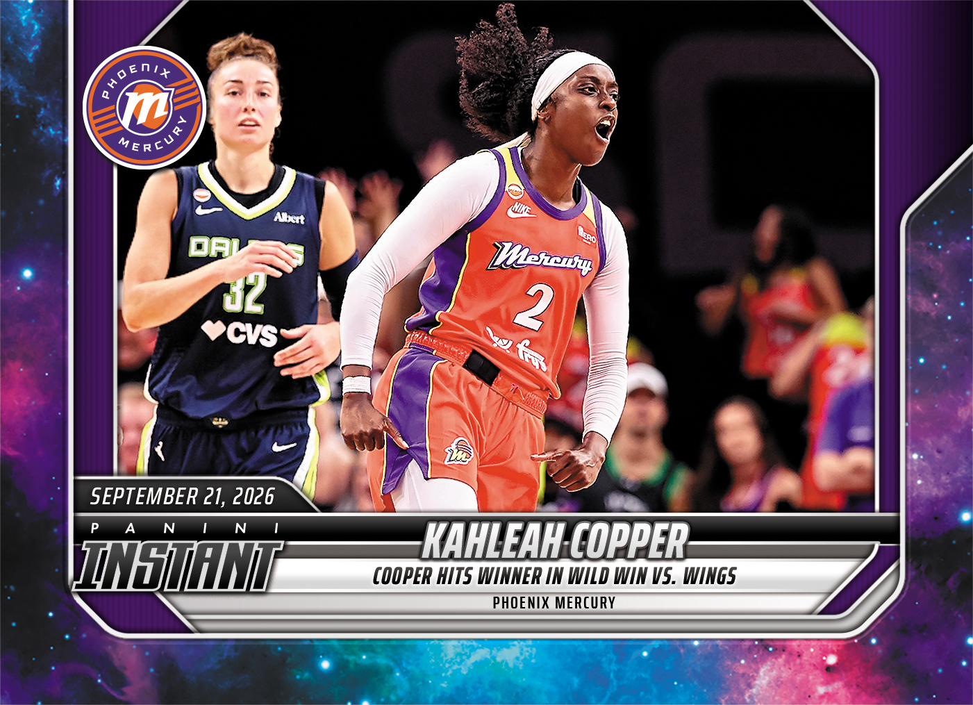 Detailed Image of Kahleah Copper - 2026 Panini Instant WNBA #364 - Galaxy 1/1