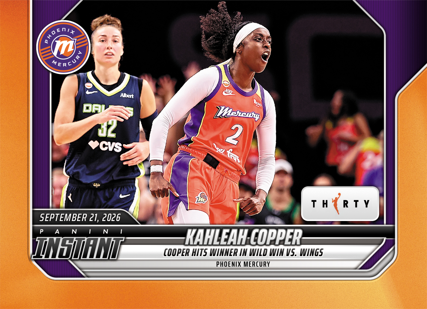 Detailed Image of Kahleah Copper - 2026 Panini Instant WNBA #364 - 30th Anniversary /30