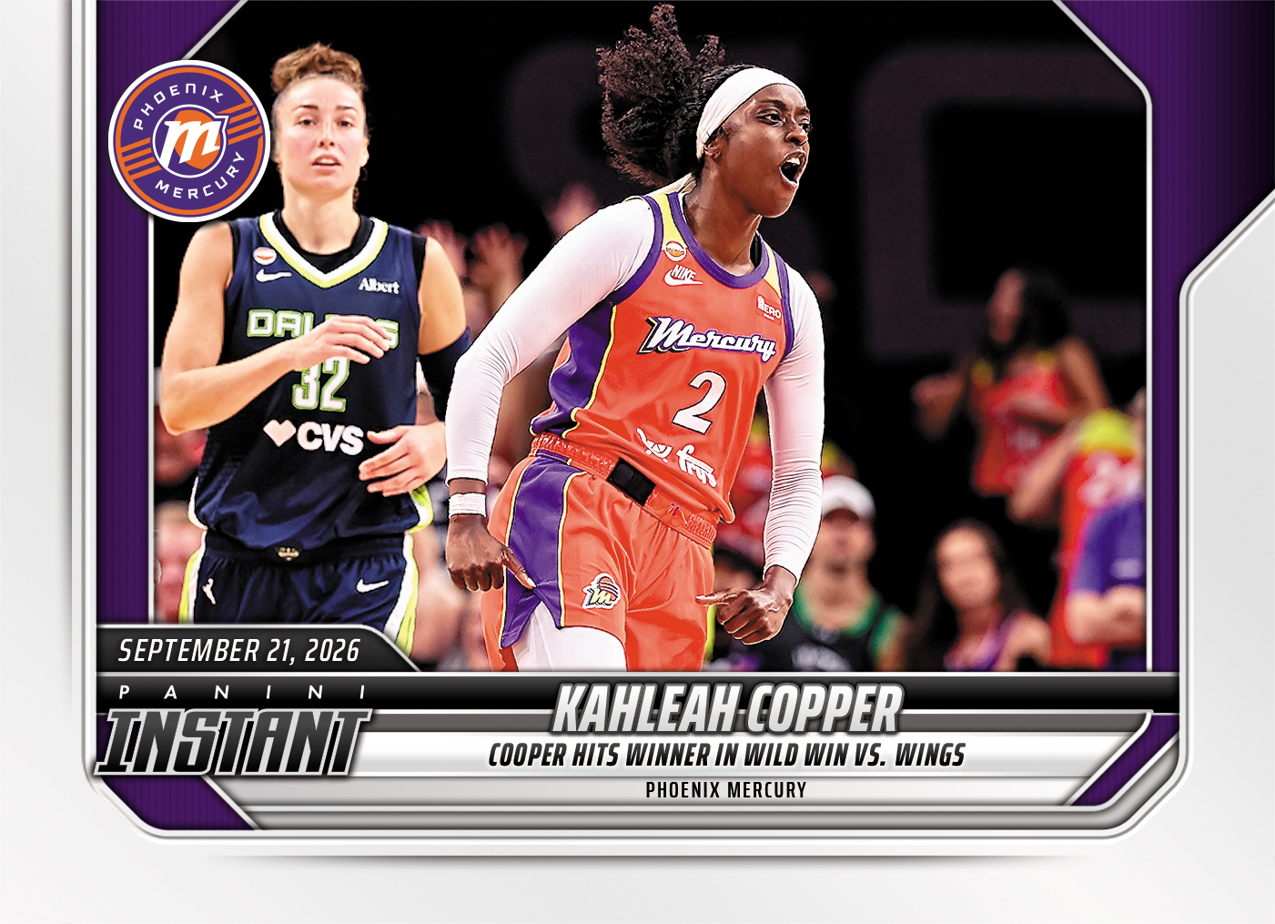 Detailed Image of Kahleah Copper - 2026 Panini Instant WNBA #364 - Base Card 25-pack