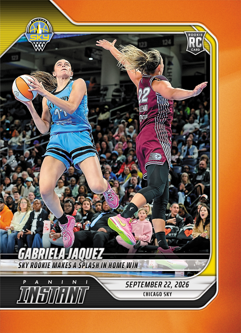 Detailed Image of Gabriela Jaquez - 2026 Panini Instant WNBA #367 - 30th Anniversary /30