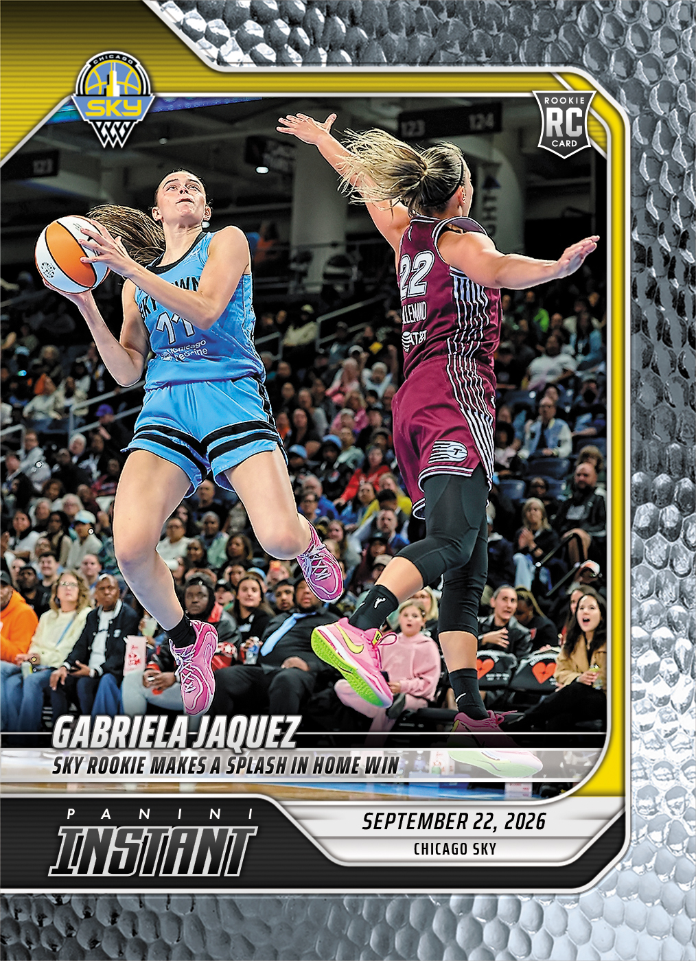 Detailed Image of Gabriela Jaquez - 2026 Panini Instant WNBA #367 - Metallic /5