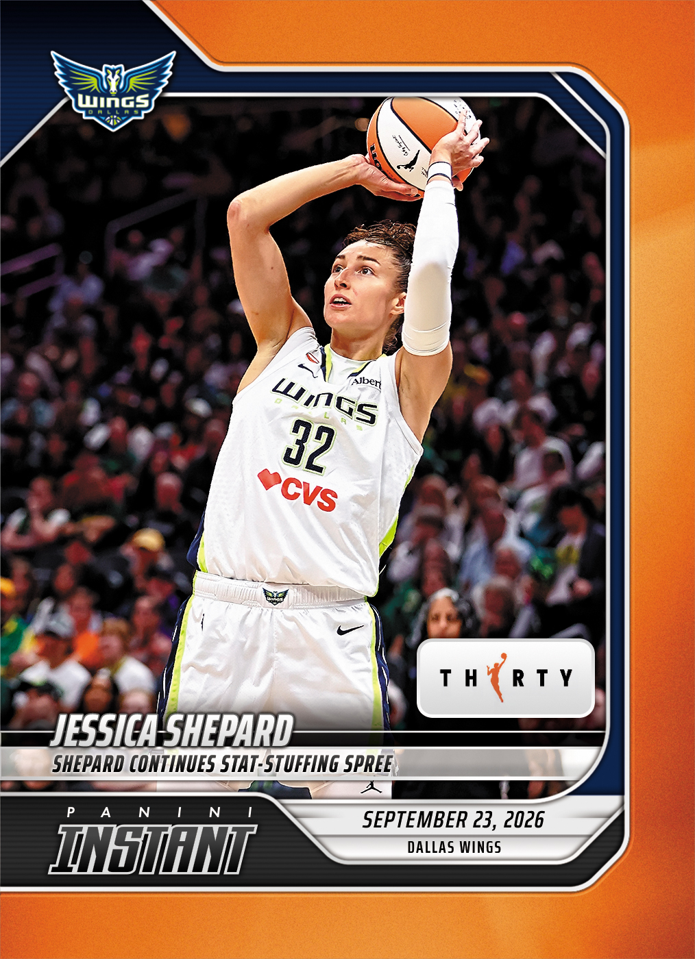 Detailed Image of Jessica Shepard - 2026 Panini Instant WNBA #369 - 30th Anniversary /30