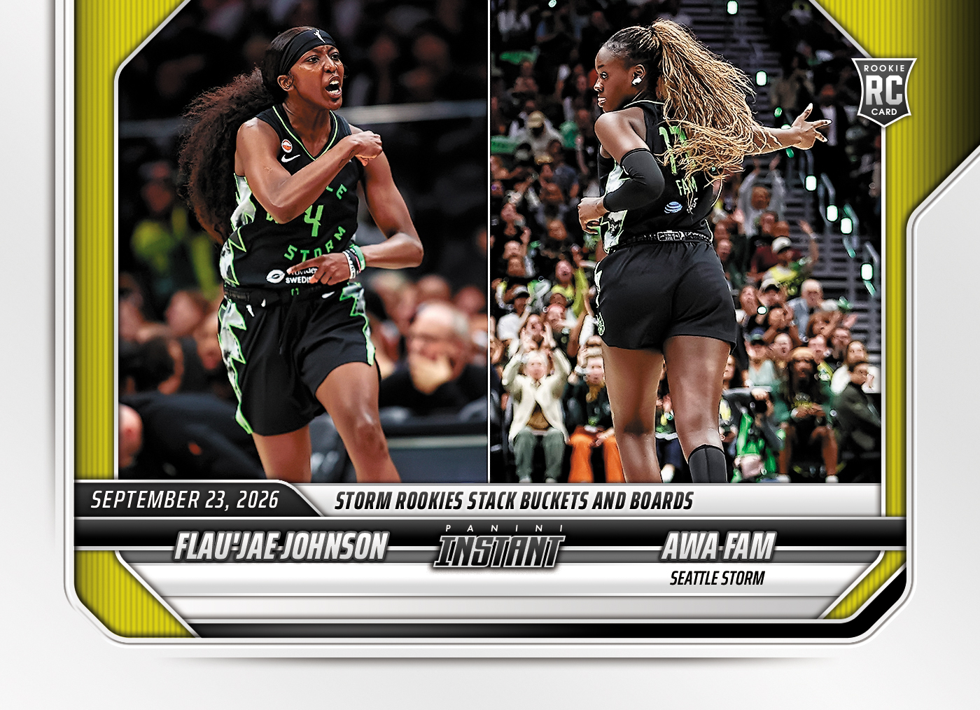 Detailed Image of Flau'jae Johnson/Awa Fam - 2026 Panini Instant WNBA #370 - Base Card 10-pack