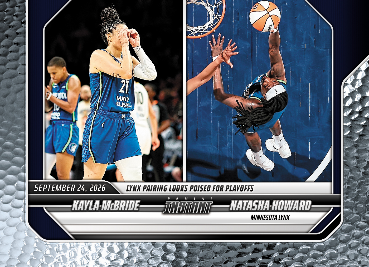 Detailed Image of Kayla McBride/Natasha Howard - 2026 Panini Instant WNBA #371 - Metallic /5