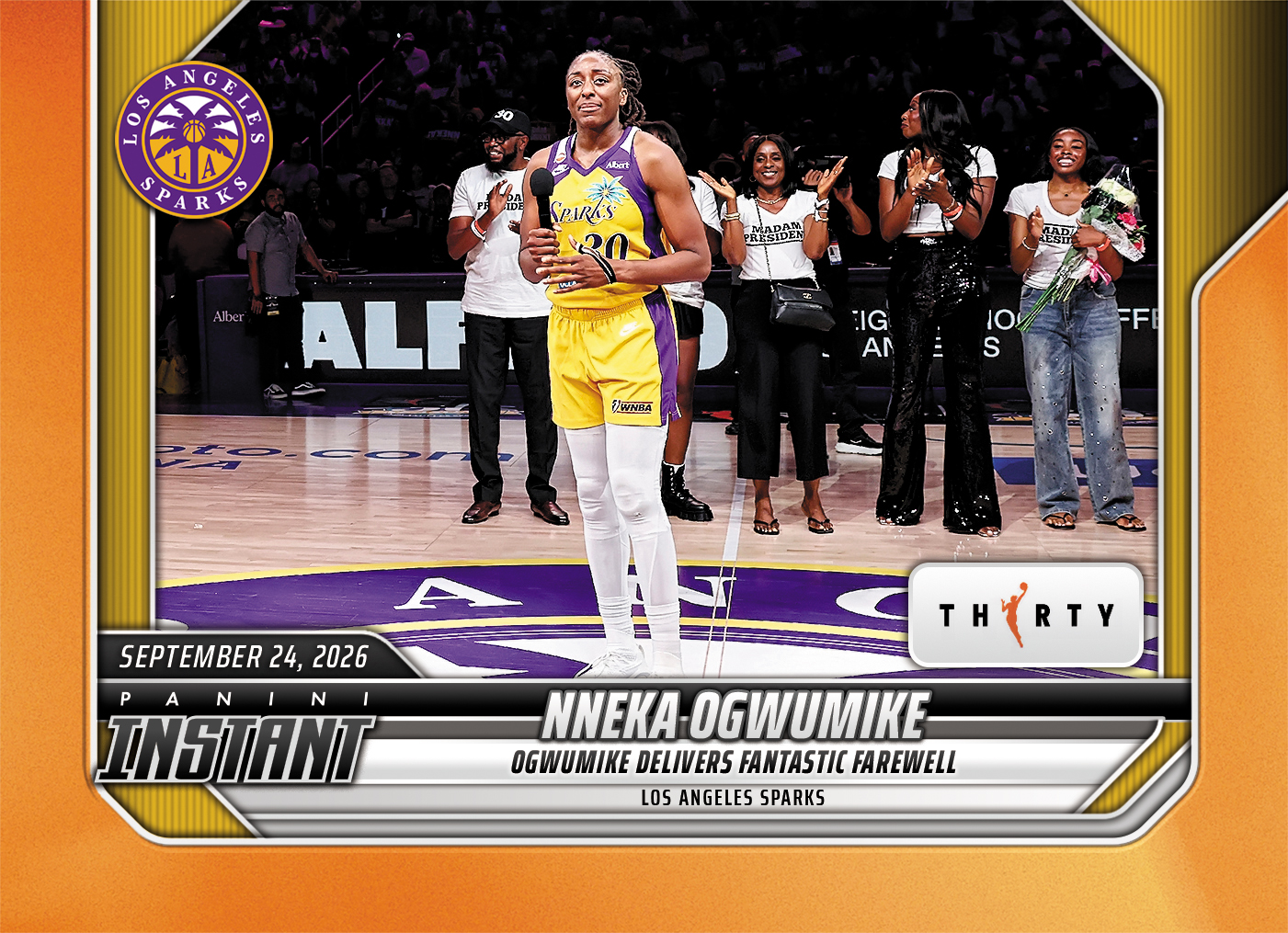 Detailed Image of Nneka Ogwumike - 2026 Panini Instant WNBA #377 - 30th Anniversary /30