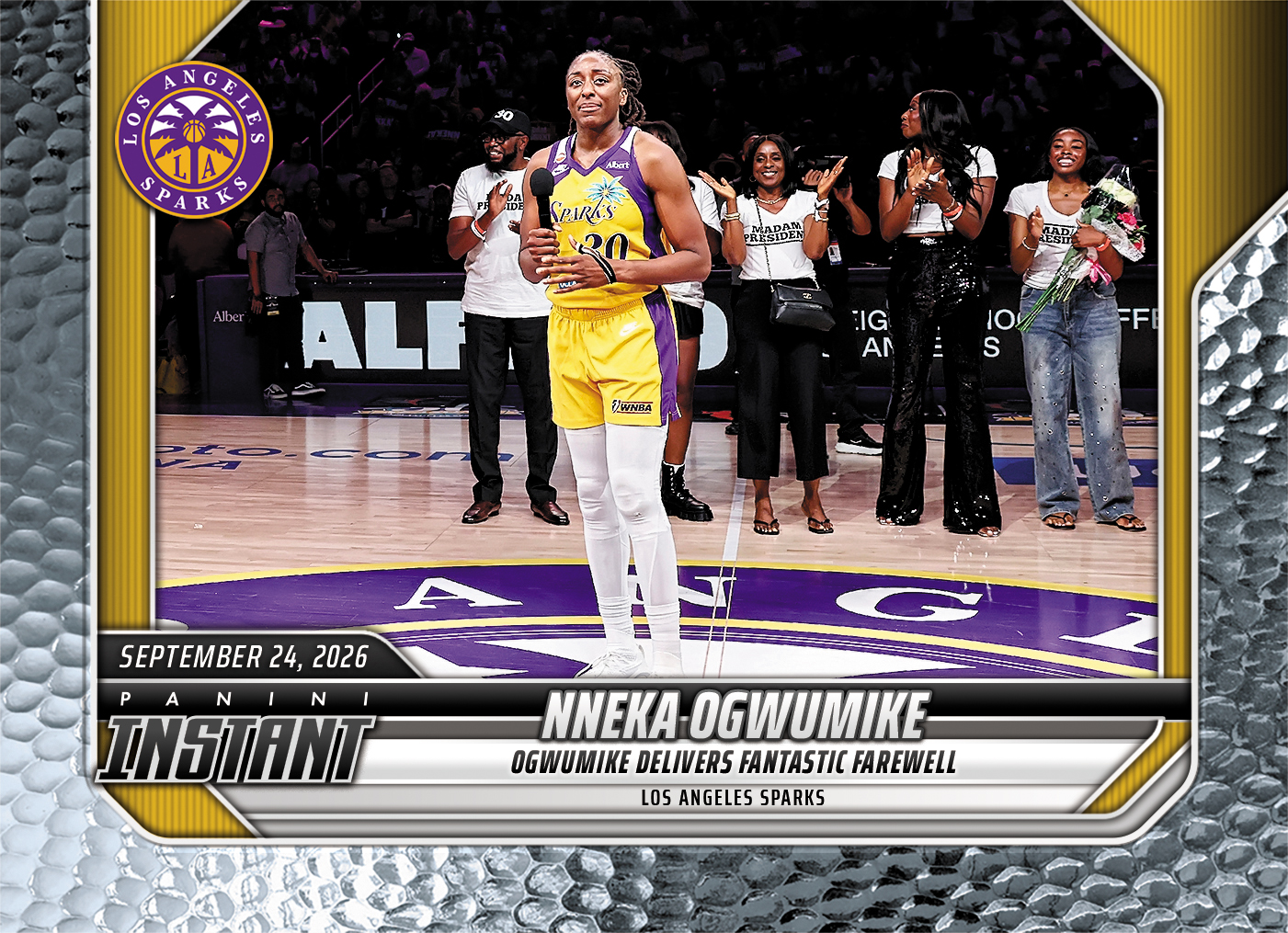 Detailed Image of Nneka Ogwumike - 2026 Panini Instant WNBA #377 - Metallic /5