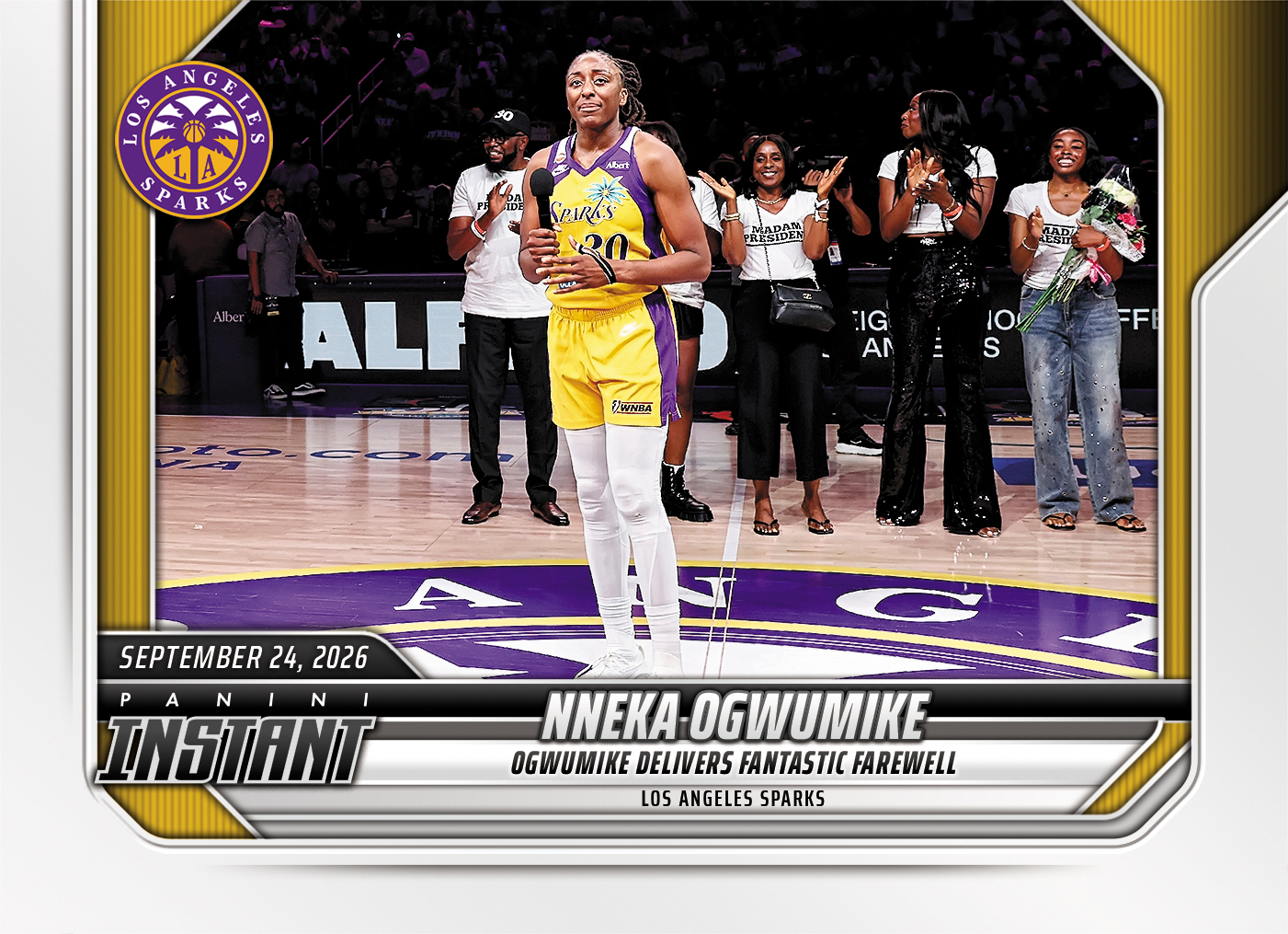 Detailed Image of Nneka Ogwumike - 2026 Panini Instant WNBA #377 - Base Card