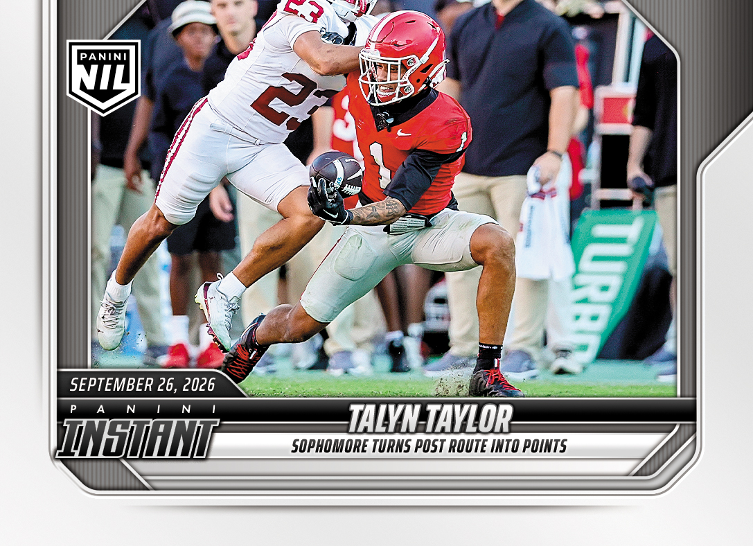 Detailed Image of Talyn Taylor - 2026 Panini Instant NIL College Football #4-TTA - Base Card 5-pack