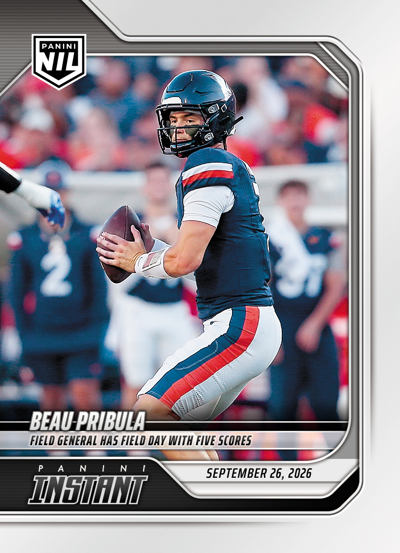 Detailed Image of Beau Pribula - 2026 Panini NIL College Football #4-BPR - Base Card 25-pack