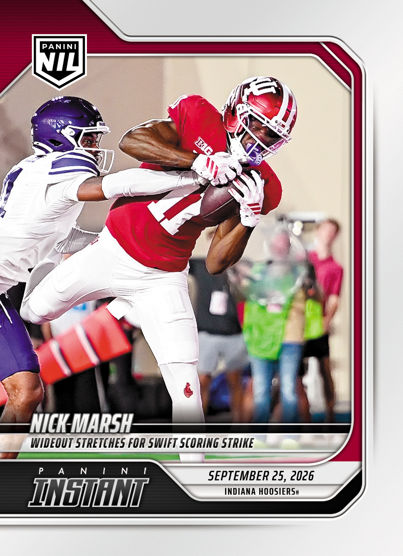 Detailed Image of Nick Marsh - 2026 Panini Instant NIL College Football #4-NMA - Base Card 10-pack