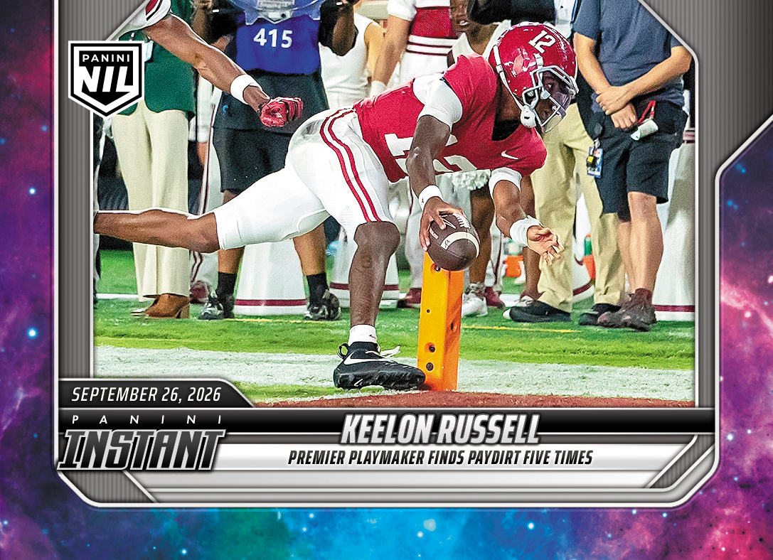 Detailed Image of Keelon Russell - 2026 Panini Instant NIL College Football #4-KRU - Galaxy 1/1