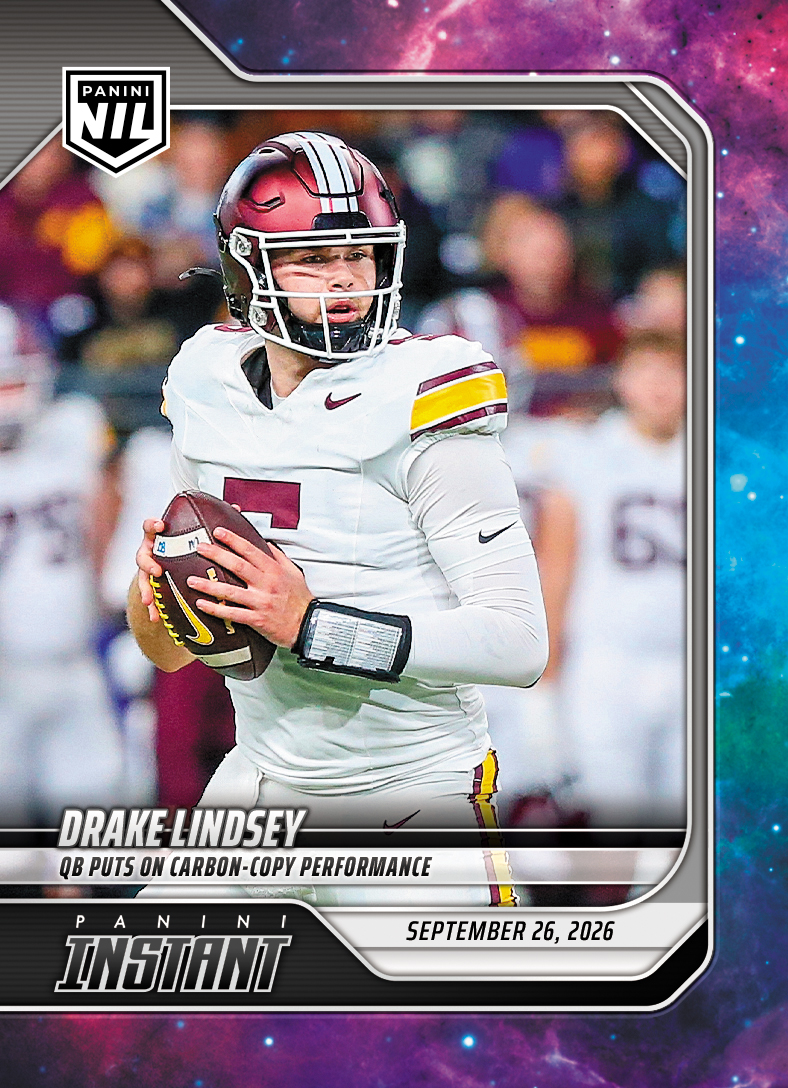 Product image 1 for - Drake Lindsey - 2026 Panini Instant NIL College Football #4-DLI - Galaxy 1/1