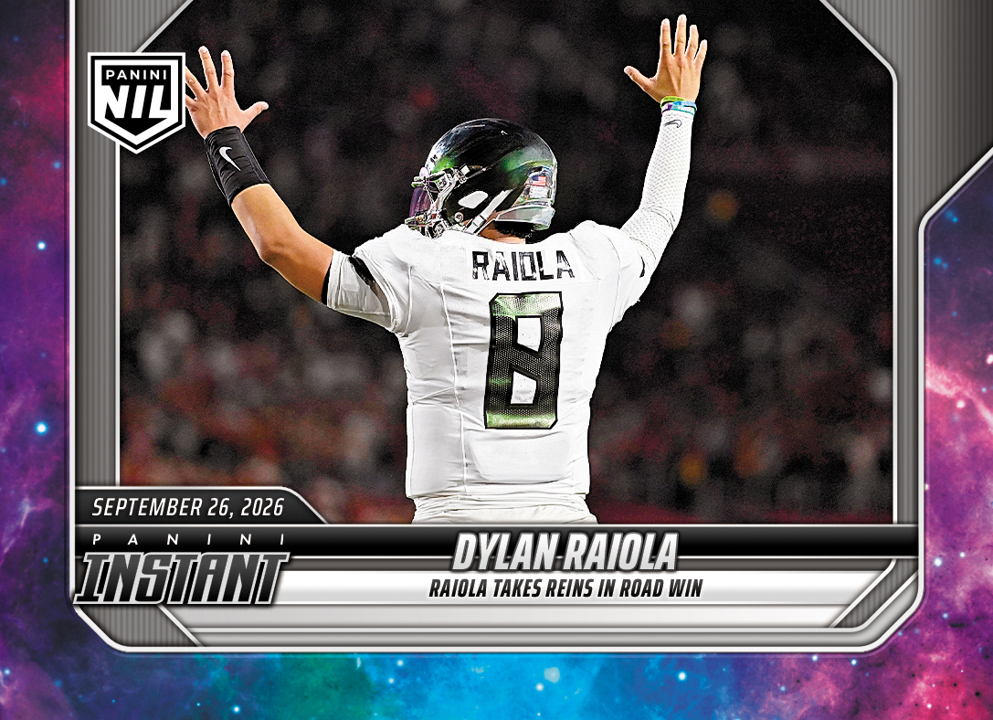 Detailed Image of Dylan Raiola - 2026 Panini Instant NIL College Football #4-DRA - Galaxy 1/1