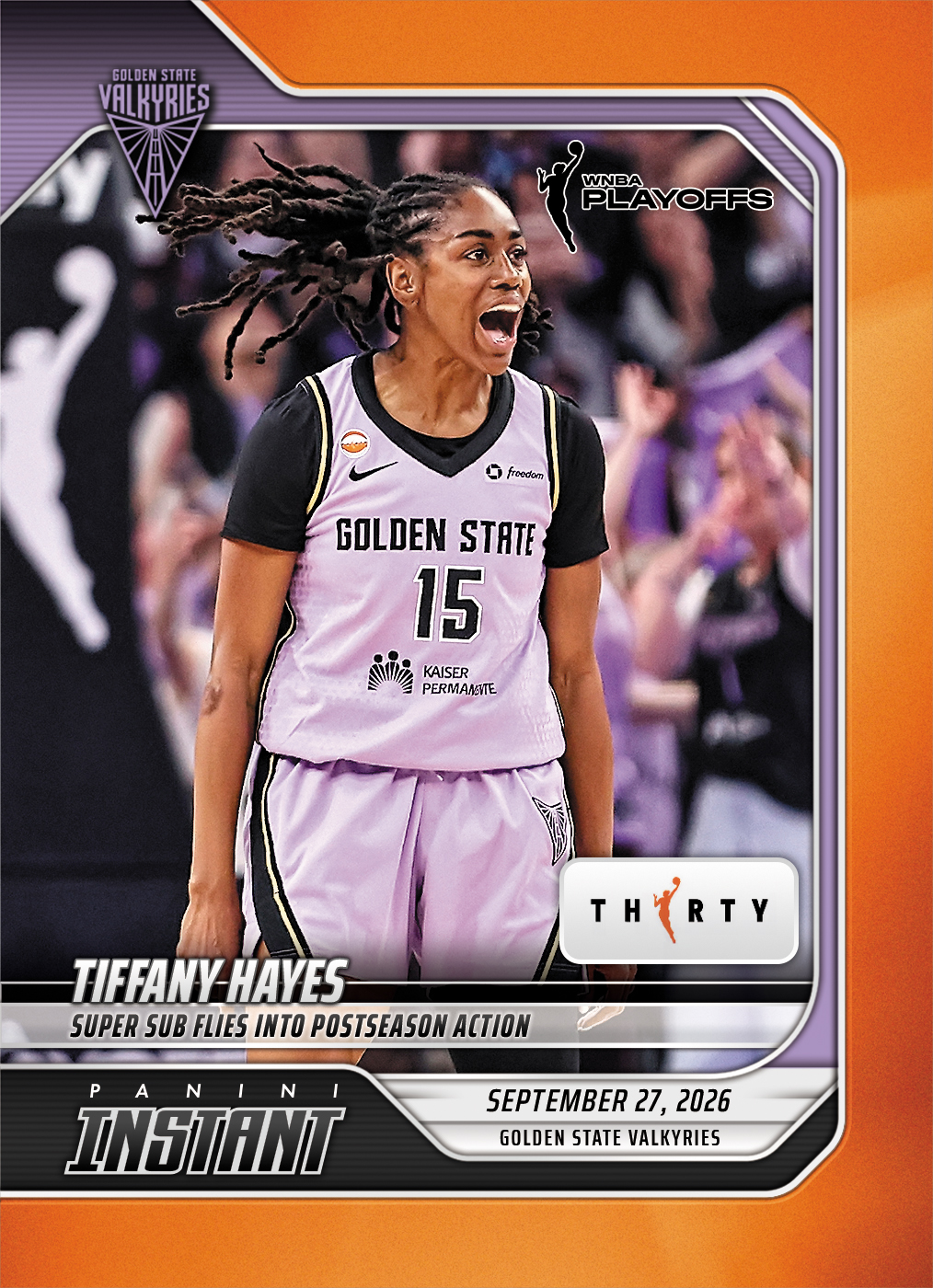 Detailed Image of Tiffany Hayes - 2026 Panini Instant WNBA #382 - 30th Anniversary /30