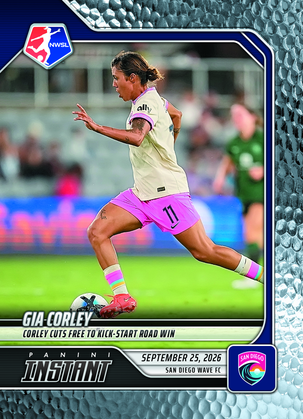 Detailed Image of Gia Corley - 2026 Panini Instant NWSL #184 - Metallic /5