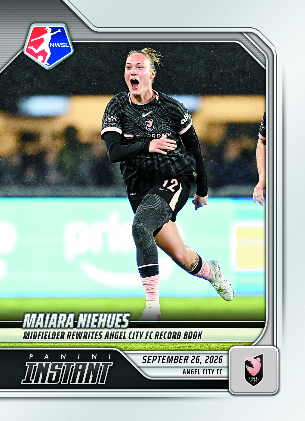 Detailed Image of Maiara Niehues - 2026 Panini Instant NWSL #188 - Base Card 5-pack