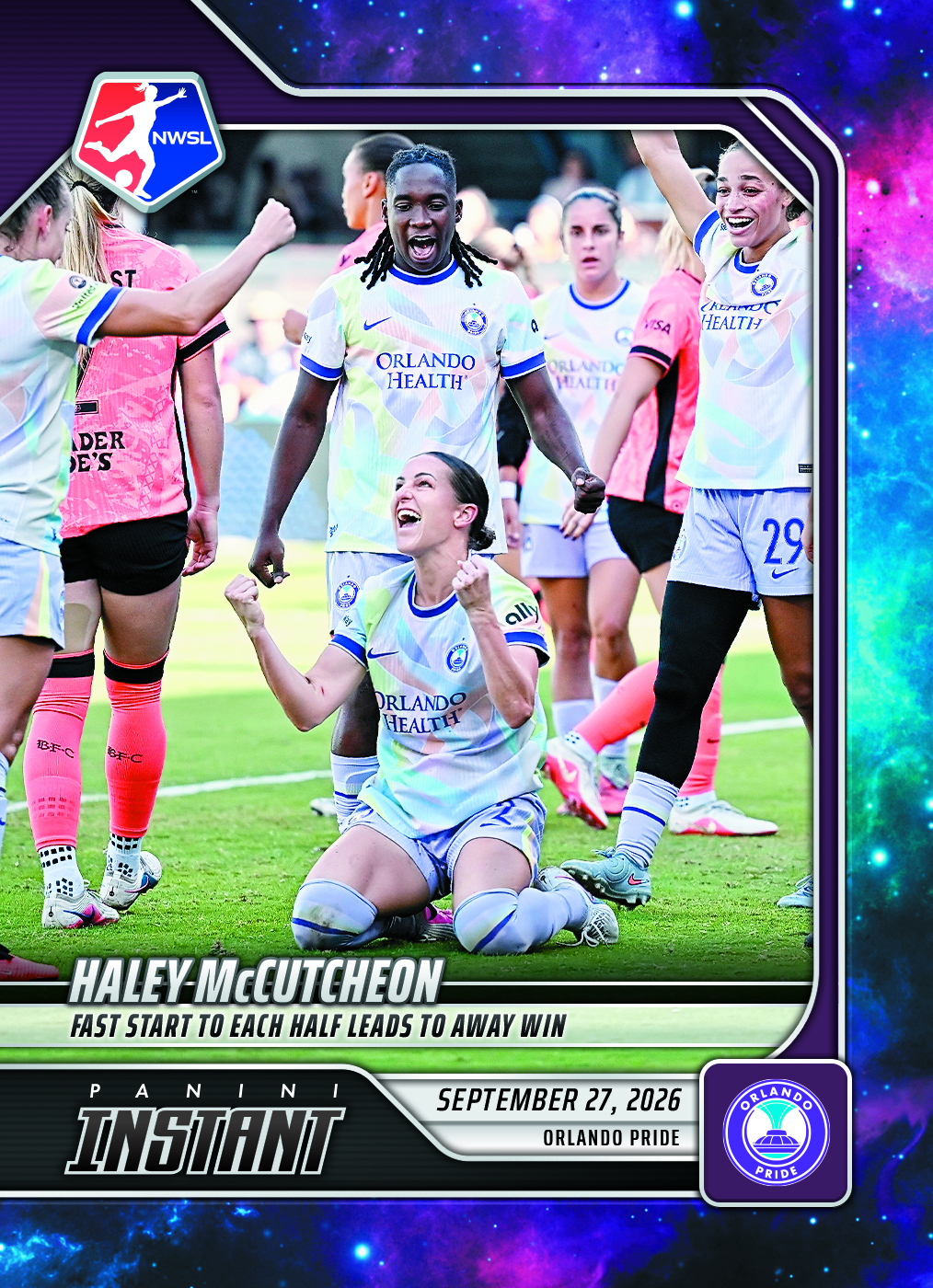 Detailed Image of Haley McCutcheon - 2026 Panini Instant NWSL #189 - Galaxy 1/1