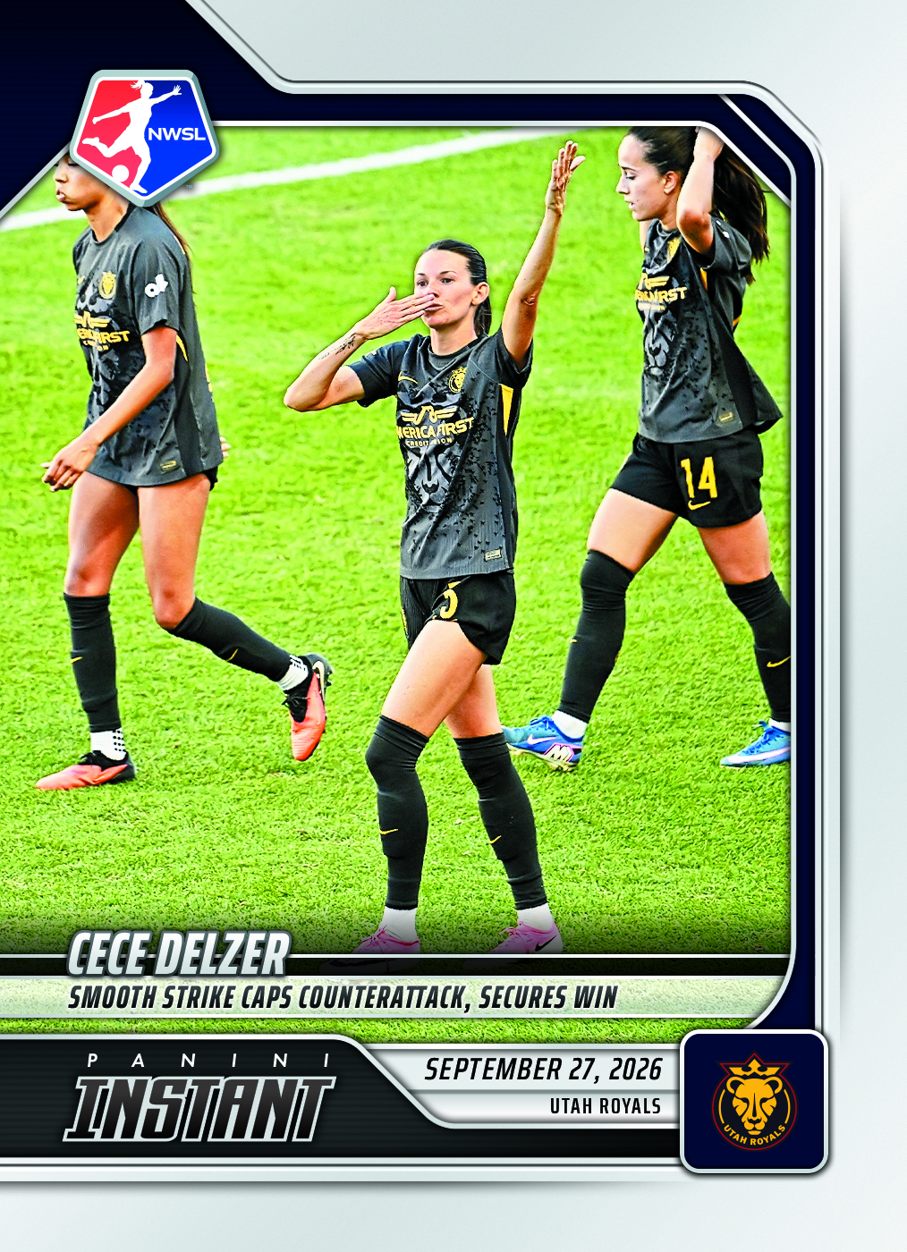 Detailed Image of Cece Delzer - 2026 Panini Instant NWSL #190 - Base Card 10-pack