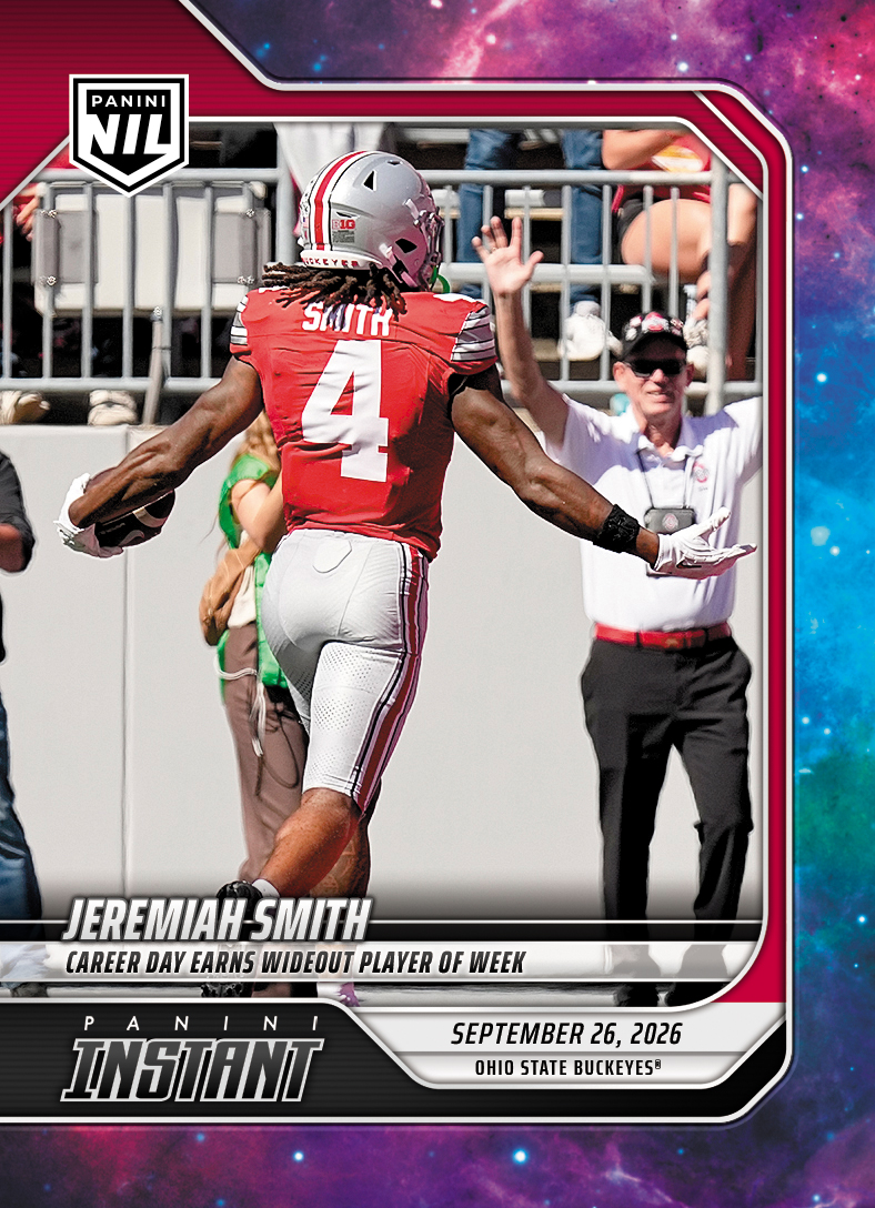Detailed Image of Jeremiah Smith - 2026 Panini Instant NIL College Football #4-JSM - Galaxy 1/1