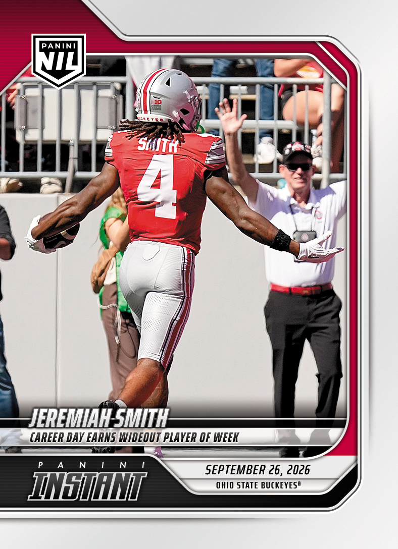Detailed Image of Jeremiah Smith - 2026 Panini Instant NIL College Football #4-JSM - Base Card 25-pack