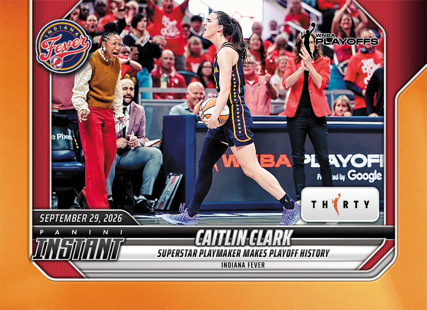 Detailed Image of Caitlin Clark - 2026 Panini Instant WNBA #383 - 30th Anniversary /30