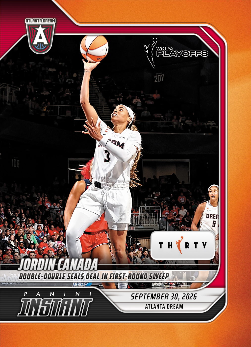 Detailed Image of Jordin Canada - 2026 Panini Instant WNBA #385 - 30th Anniversary /30