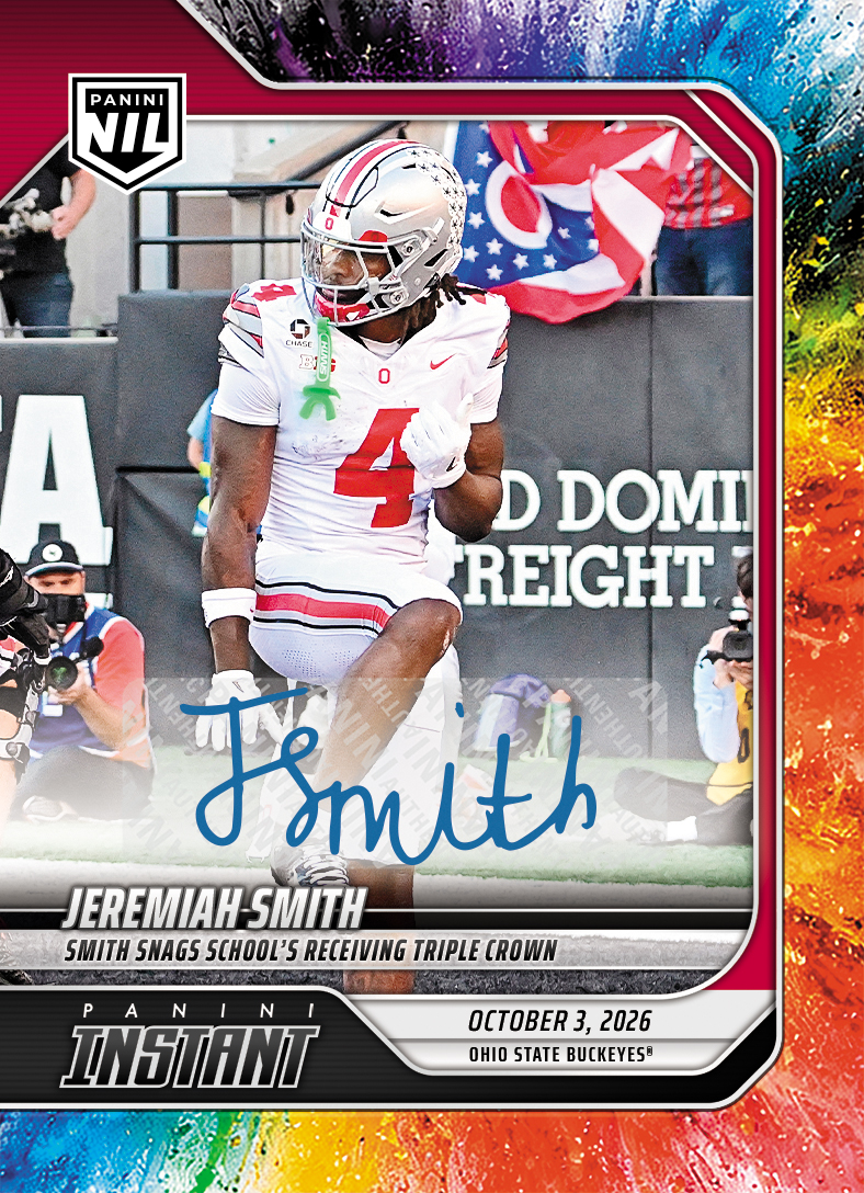 Product image 1 for - Jeremiah Smith - 2026 Panini Instant NIL College Football #5-JSM - Color Blast /10 Auto